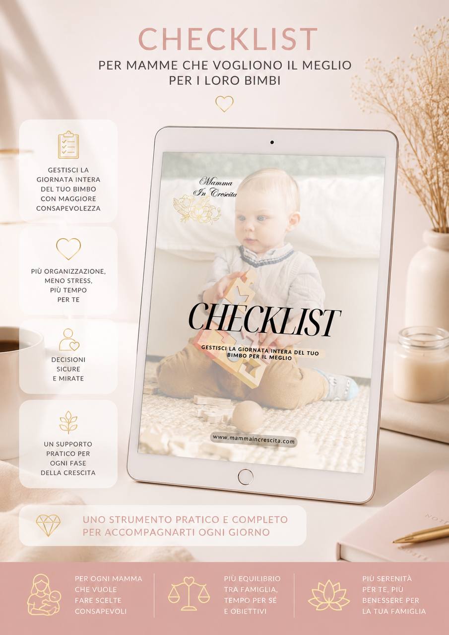 Checklist routine Sonno Bambino con orari giornalieri da 0 a 3 anni
